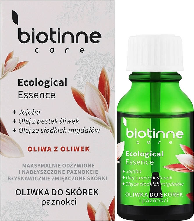 Олія для кутикули з оливковою олією - Biotinne CareEcological  Essence — фото N2