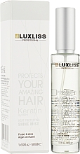 Кератиновый спрей блеск для волос - Luxliss Keratin Heat Protecting Shine Mist — фото N2