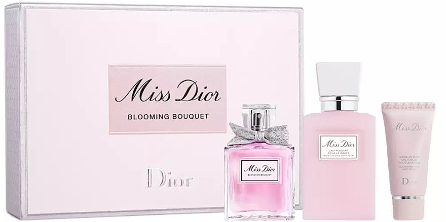 Dior Miss Dior Blooming Bouquet 2023 - Набор (edt/50 ml + b/lot/75 ml + h/cr/20 ml) — фото N1