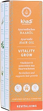 Відновлювальна олія для волосся - Khadi Ayurvedic Vitality Grow Hair Oil — фото N2