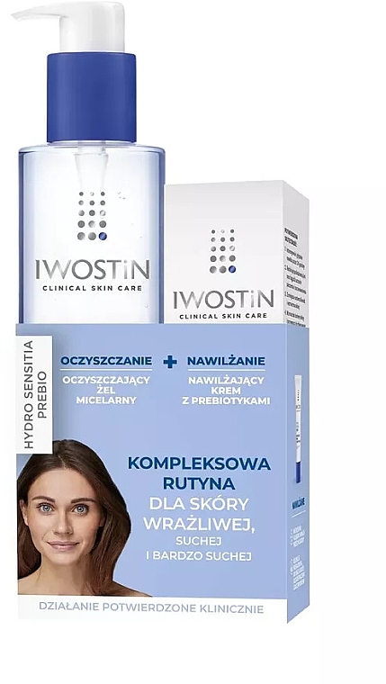 Набір - Iwostin Hydro Sensitia (f/gel/200ml + f/cr/50ml) — фото N1