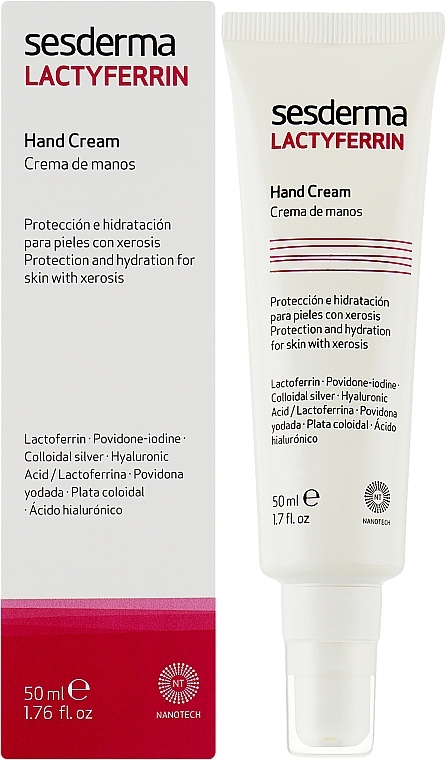 Крем для рук - SesDerma Laboratories Lactyferrin Hand Cream — фото N2