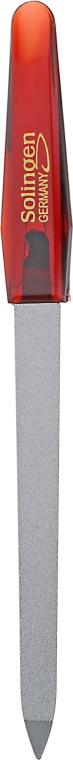 Пилочка металлическая для ногтей 06-0523, бордовая (175 мм) - Niegeloh Solingen — фото N1