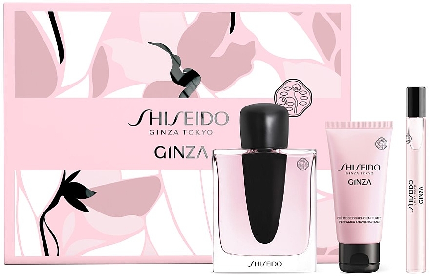 Shiseido Ginza - Набір (edp/90ml + sh/cr/50ml + edp/10ml) — фото N1