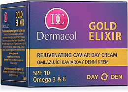 Крем дневной омолаживающий - Dermacol Gold Elixir Rejuvenating Caviar Day Cream — фото N3