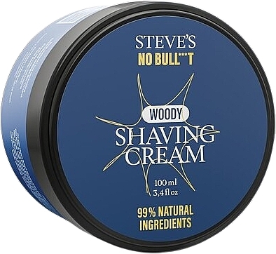 Крем для бритья - Steve's No Bull***t Woody Shaving Cream — фото N1