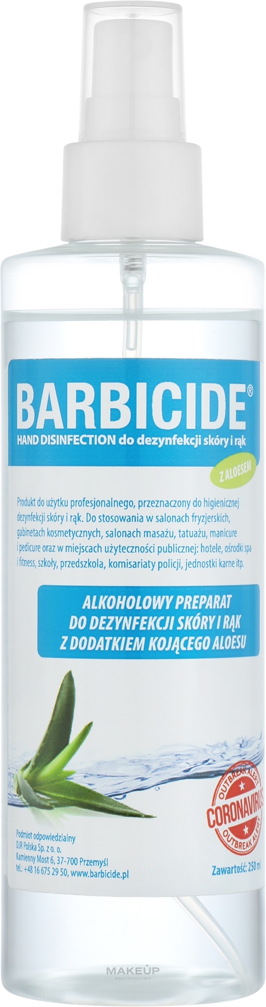 Профессиональное дезинфицирующее средство для кожи и рук - Barbicide Hand Disinfection — фото 250ml