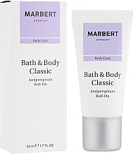 Духи, Парфюмерия, косметика Шариковый дезодорант - Marbert Bath & Body Classic Antiperspirant Roll-On