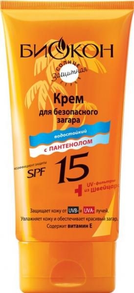 Крем для безопасного загара SPF 15 - Биокон