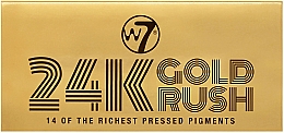 Духи, Парфюмерия, косметика Палетка теней - W7 24K Gold Rush Eyeshadow Palette