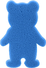 Духи, Парфюмерия, косметика Детская мочалка для ванной, голубой мишка - Grosik Camellia Bath Sponge For Children