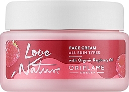 Парфумерія, косметика Крем для обличчя з органічною олією малини - Oriflame Love Nature Sweet Delights Face Cream
