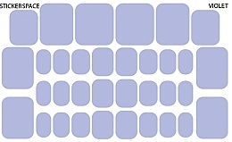 Парфумерія, косметика Дизайнерські наклейки для педикюру "Violet pedi" - StickersSpace