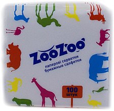 Парфумерія, косметика УЦІНКА Сухі паперові серветки ZooZoo, 100 штук, білі - Сніжна Панда*