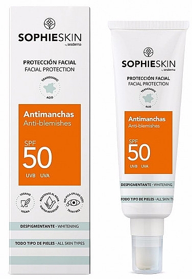 Солнцезащитный крем для лица - Sophieskin Anti-Blemishes Face Cream SPF50 — фото N1