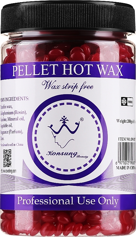 Віск для депіляції у гранулах "Гранат" - Konsung Beauty Pomegranate Hot Wax — фото N1