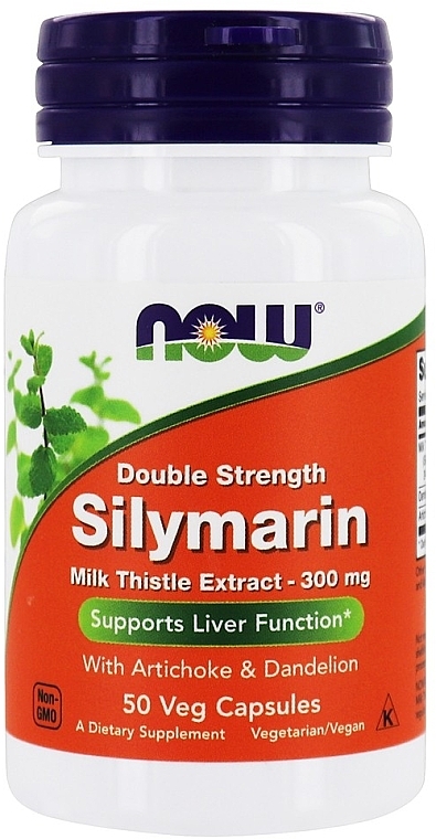 Силімарин, екстракт розторопші п'ятнистої - Now Foods Double Strength Silymarin Milk Thistle Extract — фото N9