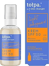 Крем для лица с высокой фотозащитой SPF 50 - Tolpa My Skin Changer Light Bodyguard SPF 50 — фото N1