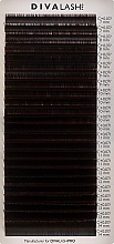 Ресницы для наращивания С+ 0.07 (7-14 мм), 25 линий, coffee - Divalashpro — фото N1