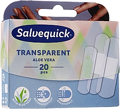 Прозрачные пластыри с алоэ вера - Salvequick Transparent Aloe Vera — фото N1