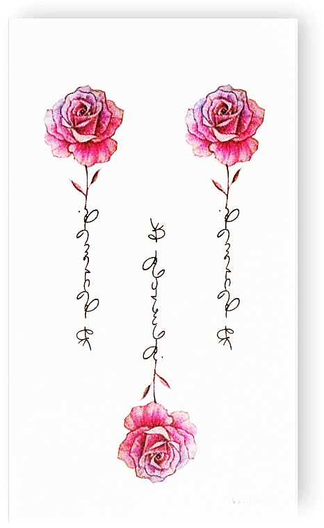 Временное тату "Три розы" - Ne Tattoo — фото N2