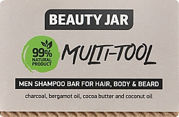 Мужской шампунь для волос, тела и бороды - Beauty Jar Multi-Tool Men Shampoo Bar For Hair, Body & Beard — фото N2