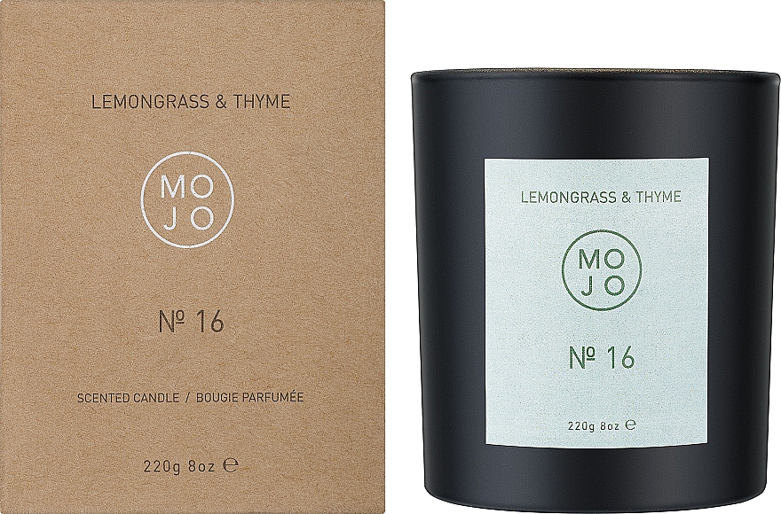 Mojo Lemongrass & Thyme №16 - Ароматическая свеча — фото N2