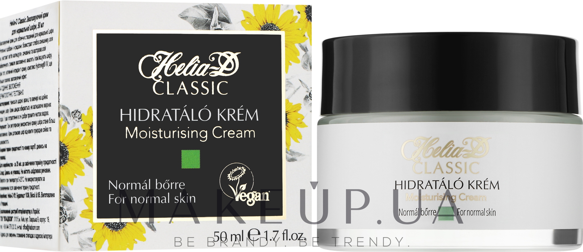 Зволожувальний крем для нормальної шкіри обличчя - Helia-D Classic Moisturising Cream For Normal Skin — фото 50ml
