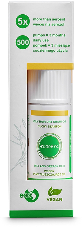 Сухой шампунь для жирных волос - Ecocera Dry Shampoo Oily Hair