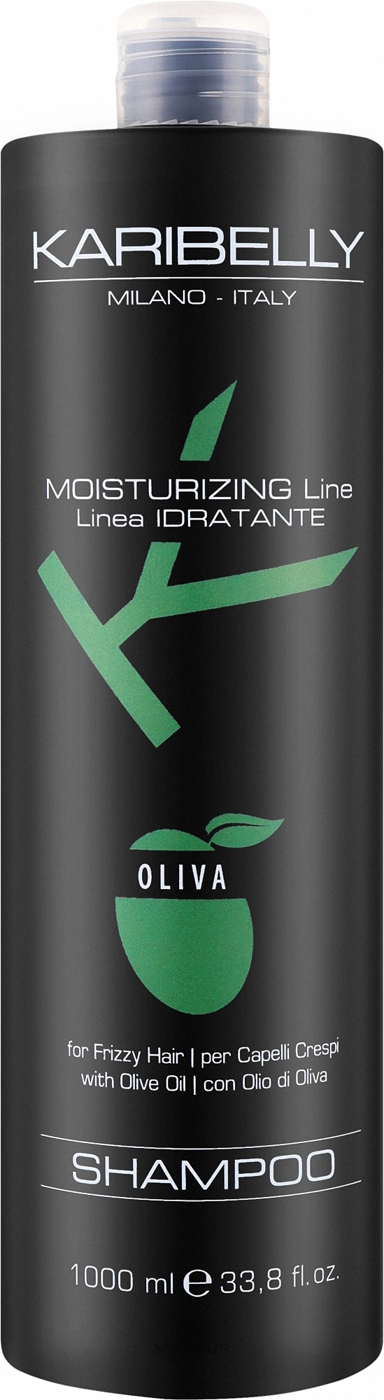 Зволожувальний шампунь з оливковою олією - Karibelly Oliva Moisturing Shampoo — фото 1000ml