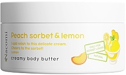 Парфумерія, косметика Масло для тіла з ароматом персика і лимона - Nacomi Peach Sorbet And Lemon Creamy Body Butter