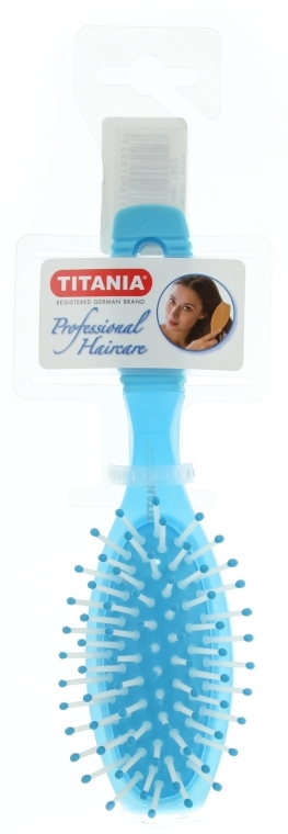 Щітка масажна 7 рядів, блакитна - Titania — фото N1