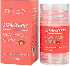 Духи, Парфюмерия, косметика Маска-стик для лица с клубникой - Melao Strawberry Clay Mask Stick