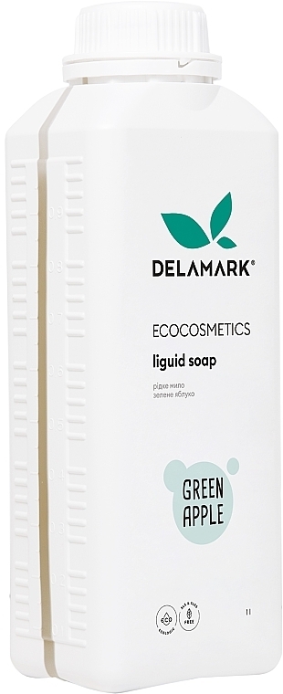 Жидкое мыло для рук "Зеленое яблоко" - DeLaMark — фото N2