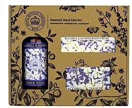 Парфумерія, косметика Набір - The English Soap Company Bluebell & Jasmine Essential Hand Care Set (soap/240g + h/cr/75ml + h/wash/500ml)