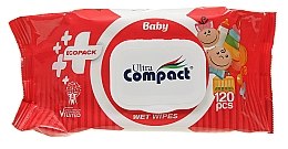 Духи, Парфюмерия, косметика Детские влажные салфетки 120 шт. - Ultra Compact Baby Ecopack Wet Wipes