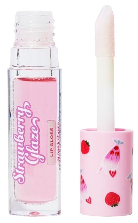 Блиск для губ - I Heart Revolution Strawberry Glaze Lip Gloss — фото N2