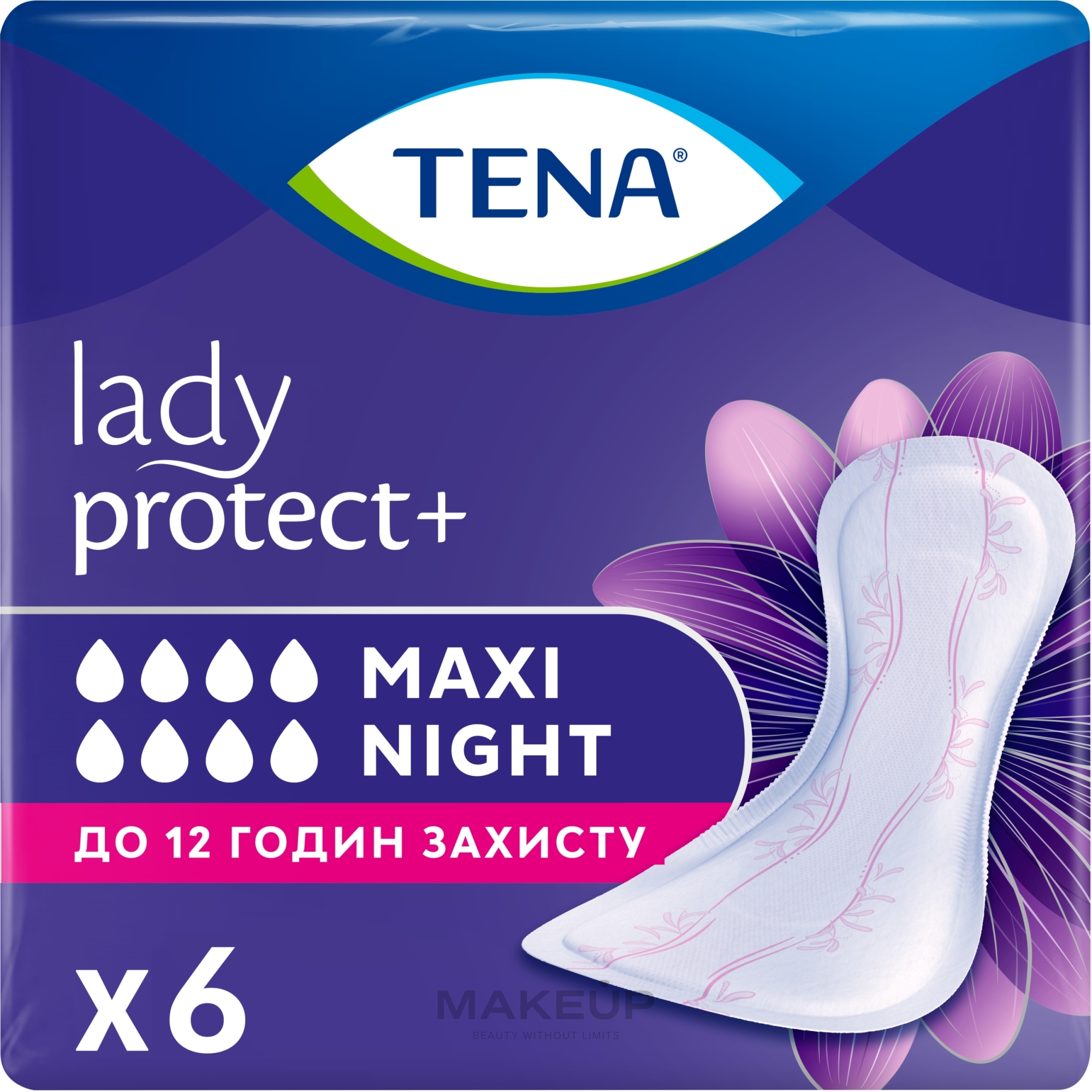 Урологічні прокладки TENA Lady Maxi Night, 6 шт. - TENA — фото 6шт