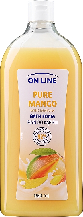 Піна для ванни "Манго" - On Line Bath Foam Pure Mango — фото N1