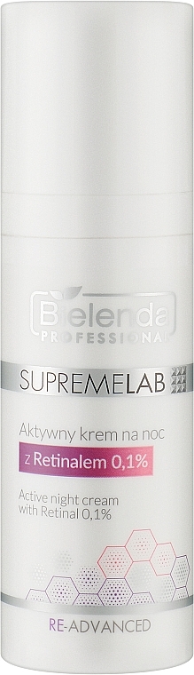 Активний нічний крем із ретинолом - Bielenda Professional Supremelab Re-Advanced Active Night Cream With Retinàl 0.1% — фото N1