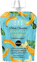 Парфумерія, косметика Крем для солярію з ультратемними бронзантами - Tan Incorporated Double Dark Black Chocolate Banana Cream 400X (дой-пак)