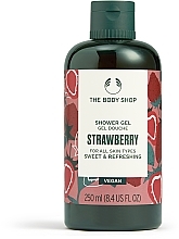 Духи, Парфюмерия, косметика Гель для душа "Клубника" - The Body Shop Strawberry Vegan Shower Gel