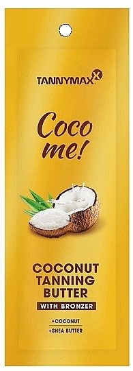Крем для загара c автобронзантами, на основе кокосового молочка - Tannymaxx Coco Me! Coconut Tanning Butter With Bronzer (пробник) — фото N1