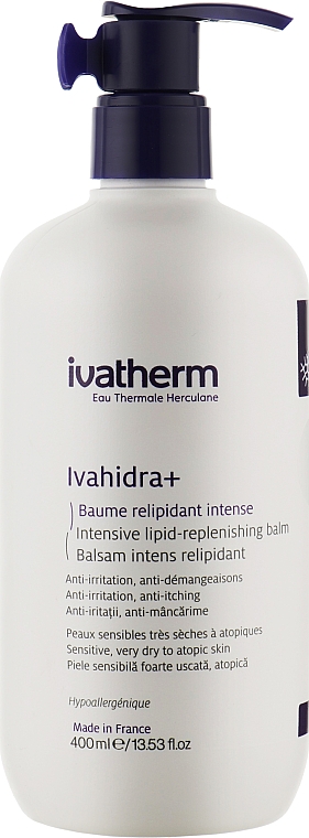 Интенсивный бальзам для восстановления липидов - Ivatherm Ivahidra+ A.D Intensive Cream Balm — фото N3