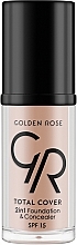 Тональный крем-корректор - Golden Rose Total Cover 2in1 Foundation & Concealer — фото N1