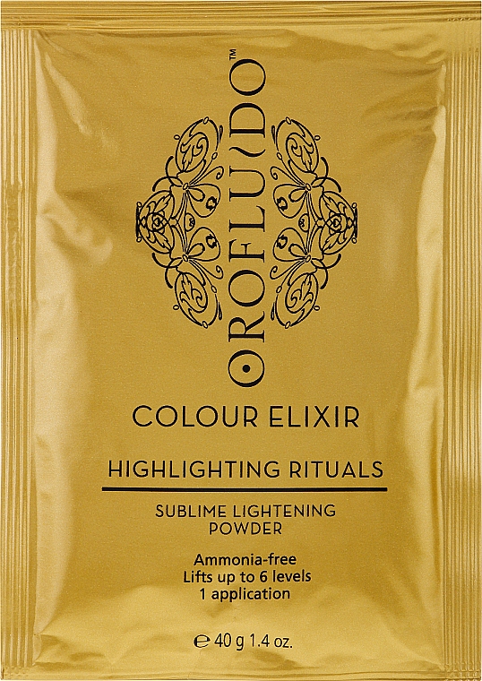 Безаммиачная осветляющая пудра - Orofluido Sublime Lightening Powder — фото N4