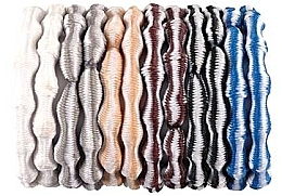 Набор разноцветных резинок для волос, 22258, 12 шт - Top Choice Hair Bands — фото N1