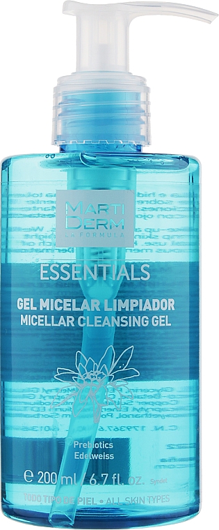 Очищающий мицеллярный гель - MartiDerm Essentials Micellar Cleansing Gel — фото N1