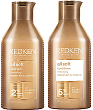 Духи, Парфюмерия, косметика Набор - Redken All Soft (shm/300ml + cond/250ml)