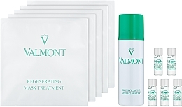 Набор восстанавливающих коллагеновых масок для лица - Valmont Intensive Care Regenerating Mask Treatment (mask/5x35g + serum/5x1.8ml + water/60ml) — фото N2